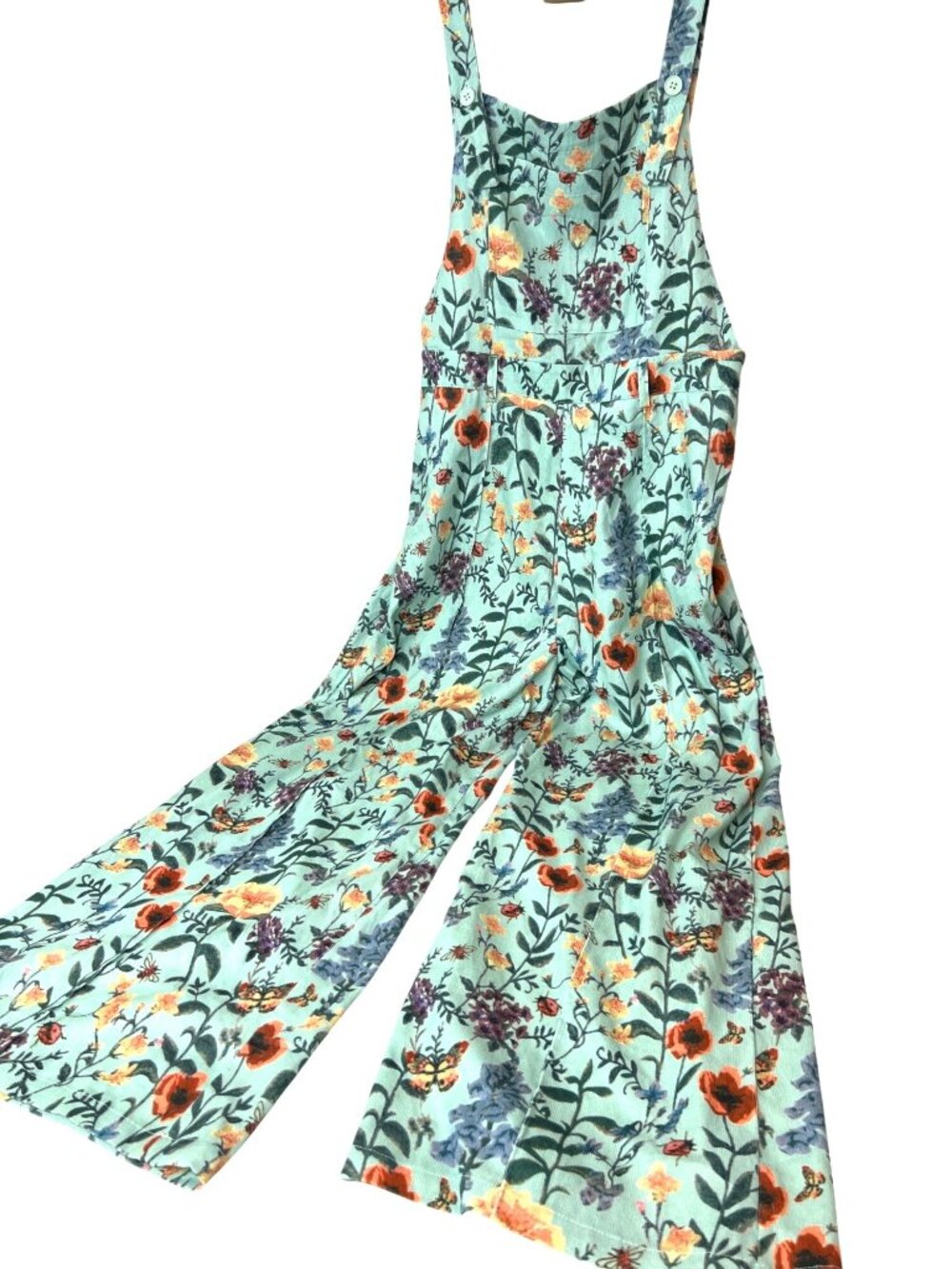 Floral Mint Wide-Leg Jumpsuit
